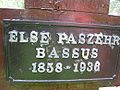 ;Paszehr:Else geb. Bassus