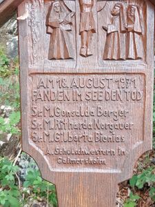 Walchensee Bildstock "Schulschwestern Gaimersheim" Schrift.jpg