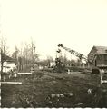 Baubeginn am 24. Februar 1961 (im Hintergrund der dunkle Schuppen von Rödenbeck)