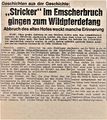 WAZ-Zeitungsartikel 1970