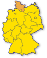 Lokalisierung des Landes Schleswig-Holstein