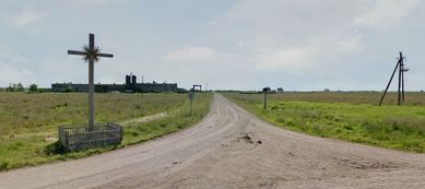 Landwirtschaftlicher Großbetrieb in Alt Rugeln, Kreis Heydekrug