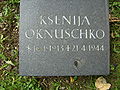 Ksenija Oknuschko *16.1.1913 + 21.4.1944