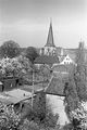 Blick auf die Behelfsheime am Krankenhaus 1949