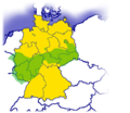 Lokalisierung des Dialektes Mitteldeutsch (Deutschland, allg.)