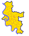 Lokalisierung des Stadtteils Grafenberg von Düsseldorf