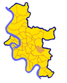 Lokalisierung des Stadtteils Vennhausen von Düsseldorf