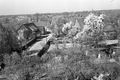 Blick auf die Behelfsheime am Krankenhaus 1952