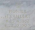 Pionier Kahlert †22.10.1905