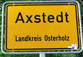 Ortschild Axstedt