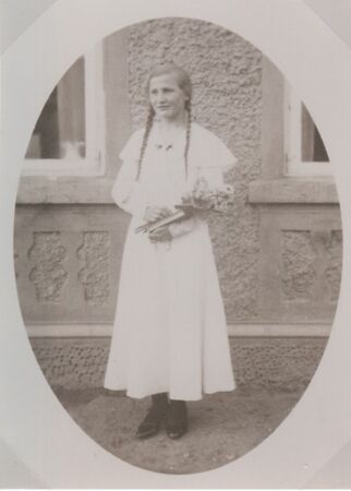 Foto: Die Konfirmandin Hildegard Tuttlies1934, Quelle: privat