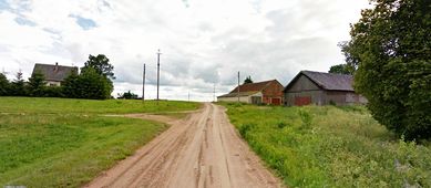 Ortszufahrt nach Cullmen Kulken, Kreis Pogegen, Memelland, Ostpreußen