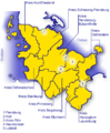 Karte des Landes Schleswig-Holstein