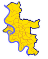 Lokalisierung des Stadtteils Lörick von Düsseldorf