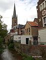 Blick über die Erft zur St. Lambertuskirche