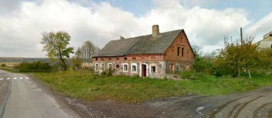 Gebäude an der Lengwether Landstraße in Gerskullen, Kreis Tilsit-Ragnit