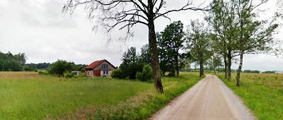 Landstraße nach Pleine, Kreis Pogegen, Memelland, Ostpreußen