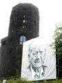 Friedensmuseum mit Bild eines deutschen Veteranes