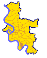 Lokalisierung des Stadtteils Itter von Düsseldorf