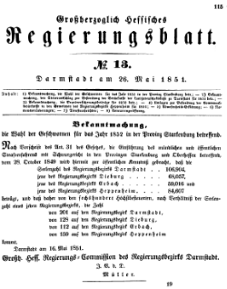 Grossherzoglich Hessisches Regierungsblatt 1851.djvu