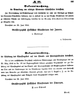 Grossherzoglich Hessisches Regierungsblatt 1851.djvu