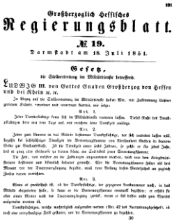 Grossherzoglich Hessisches Regierungsblatt 1851.djvu