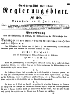 Grossherzoglich Hessisches Regierungsblatt 1851.djvu