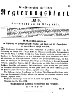 Grossherzoglich Hessisches Regierungsblatt 1851.djvu