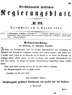 Grossherzoglich Hessisches Regierungsblatt 1851.djvu