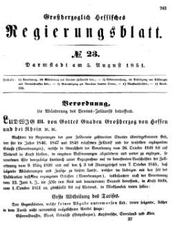 Grossherzoglich Hessisches Regierungsblatt 1851.djvu