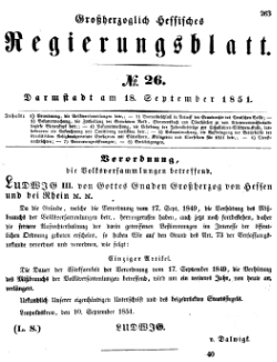 Grossherzoglich Hessisches Regierungsblatt 1851.djvu