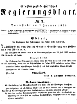 Grossherzoglich Hessisches Regierungsblatt 1851.djvu