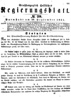 Grossherzoglich Hessisches Regierungsblatt 1851.djvu