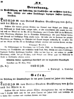 Grossherzoglich Hessisches Regierungsblatt 1851.djvu