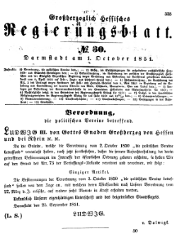 Grossherzoglich Hessisches Regierungsblatt 1851.djvu