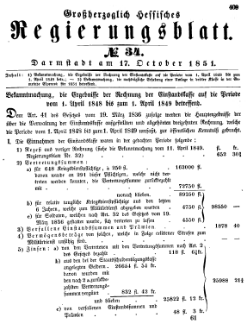 Grossherzoglich Hessisches Regierungsblatt 1851.djvu