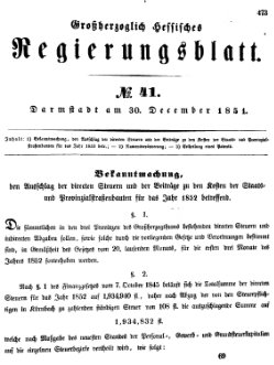 Grossherzoglich Hessisches Regierungsblatt 1851.djvu