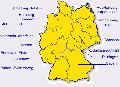 Karte der Bundesrepublik Deutschland