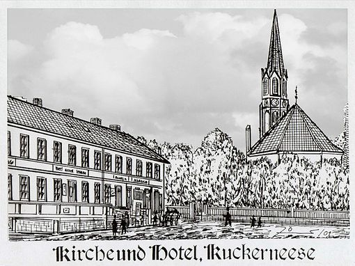 Kaukehmen Kirche und Hotel.jpg