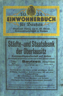 Adressbuch Bautzen 1924 Titel.djvu