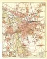 Stadtplan von Leipzig und Umgebung (ca. 1896)