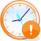 Crystal Clear app clock-orange+!.svg