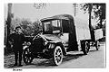 Brummel mit Lkw der Brauerei Dittmann um 1920