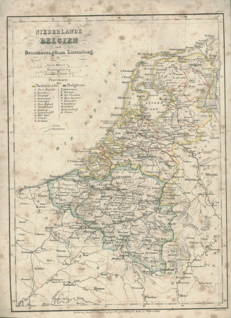 NIEDERLANDE BELGIEN und Großherzogtum Luxemburg.