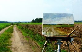 Landschaft bei Piaulen, Kreis Memel