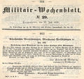 Militair-Wochenblatt 1850 Schiessauszeich.-Litzen.