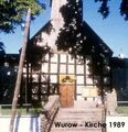 Die Kirche in Wurow 1989