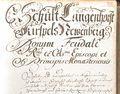 Lagerbuch Haus Sentmaring, "Hof Schulte Langenhorst" Kirchspiel Nienberge um 1700