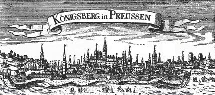 Panorama von Königsberg nach einem alten Stich, Ostpreußen