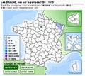 Der Name Braune in Frankreich (Zeitraum 1891 bis 1915)